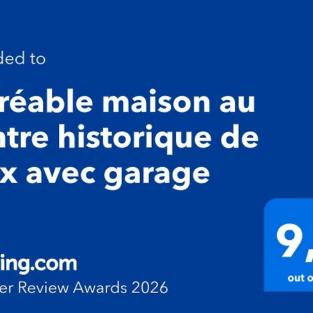 Semesterbostad Agreable Maison Au Centre Historique De Avec Garage *